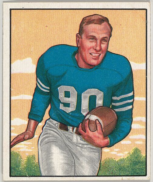Card Number 39, R. Hoernschemeyer, Halfback, Detroit Lions, from the Bowman Football series (R407-2) issued by Bowman Gum, Issued by Bowman Gum Company, Commercial color lithograph 