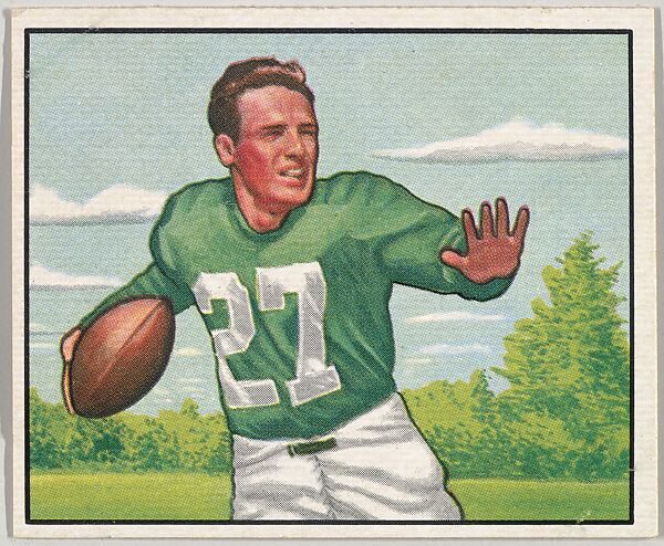 Card Number 60, Clyde Scott, Halfback, Philadephia Eagles, from the Bowman Football series (R407-2) issued by Bowman Gum, Issued by Bowman Gum Company, Commercial color lithograph 