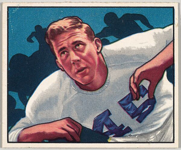 Card Number 87, Robert Reinhard, Tackle, Los Angeles Rams, from the Bowman Football series (R407-2) issued by Bowman Gum, Issued by Bowman Gum Company, Commercial color lithograph 