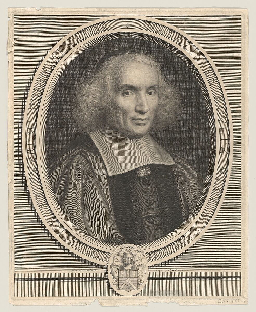 Portrait of the French Magistrate Noël Le Boultz, Robert Nanteuil (French, Reims 1623–1678 Paris), Engraving 