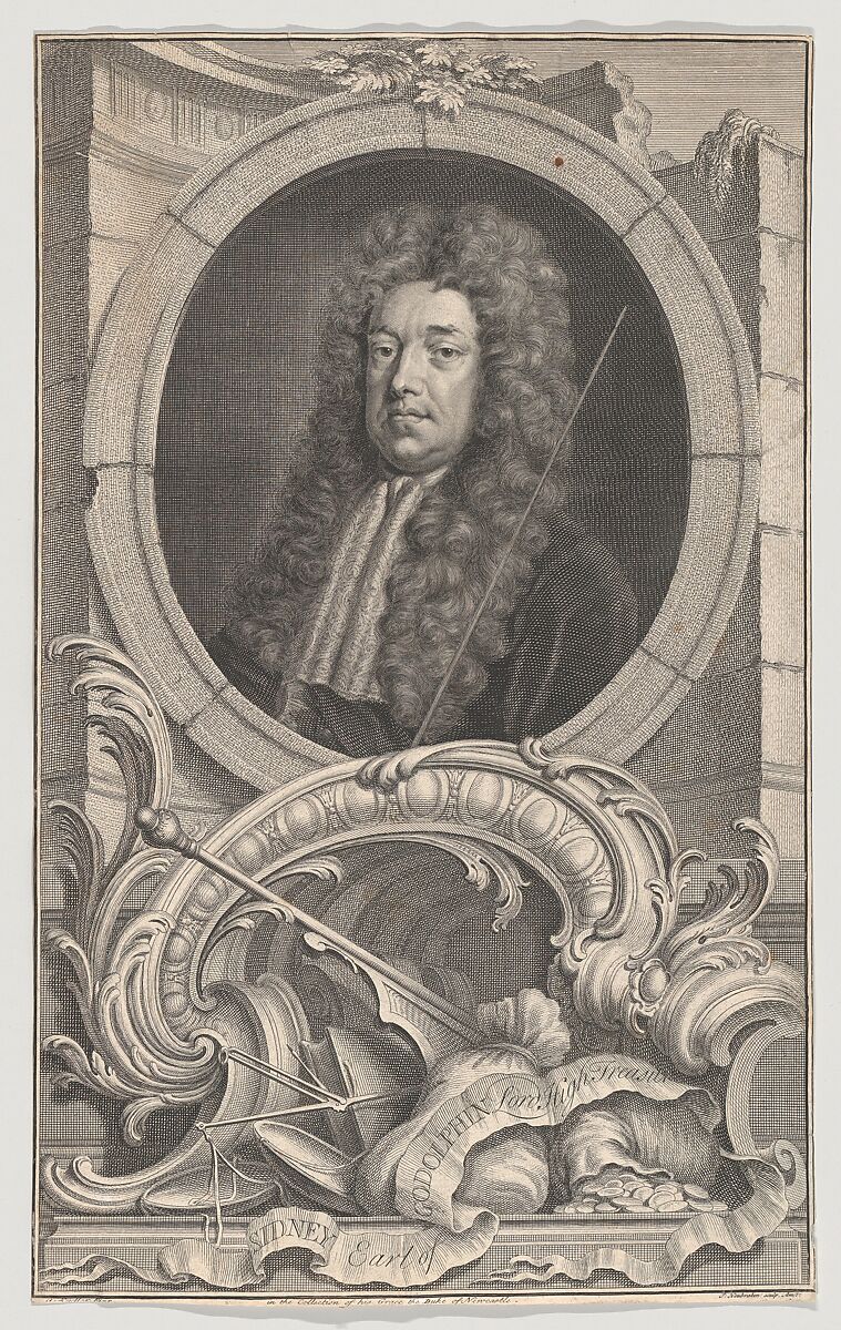 Sidney, Earl of Godolphin, Lord High Treasurer, Jacob Houbraken (Dutch, Dordrecht 1698–1780 Amsterdam), Engraving 
