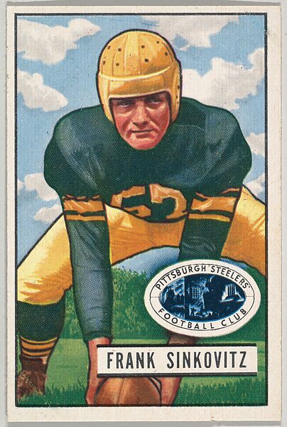 Issued by Bowman Gum Company  Card Number 95, Frank Sinkovitz