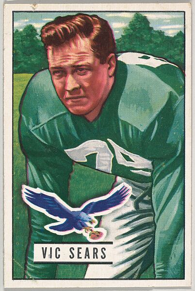 Issued by Bowman Gum Company, Card Number 95, Tommy Thompson, Quarterback,  Philadelphia Eagles, from the Bowman Football series (R407-2) issued by  Bowman Gum