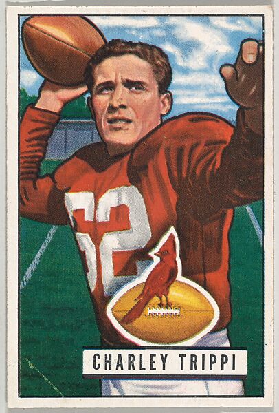 Issued by Bowman Gum Company  Card Number 137, Charley Trippi