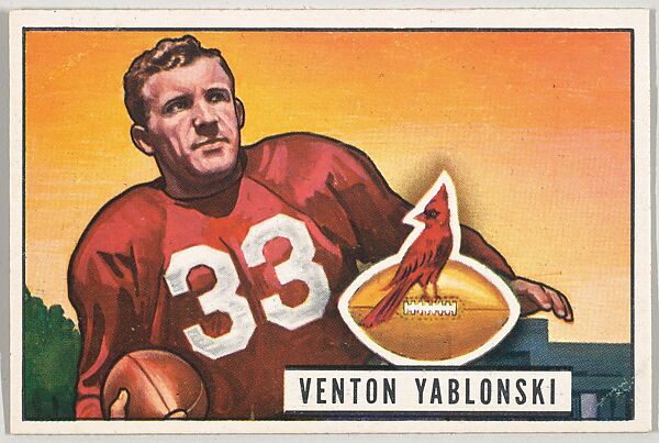 Issued by Bowman Gum Company  Card Number 138, Venton Yablonski