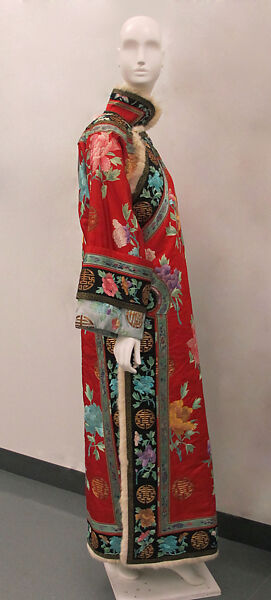 Robe, Silk, fur, metal, Chinese