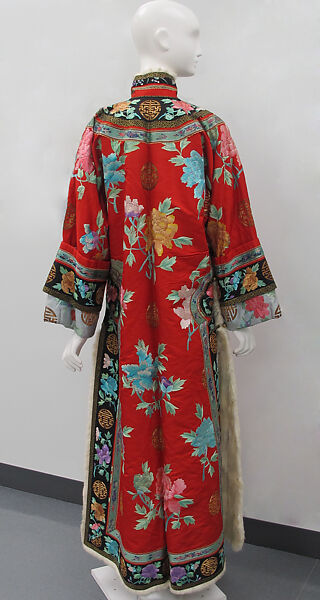 Robe, Silk, fur, metal, Chinese