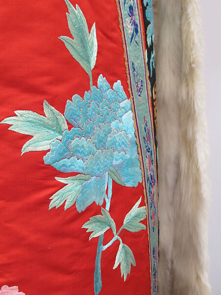 Robe, Silk, fur, metal, Chinese