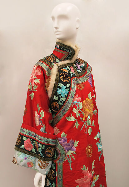 Robe, Silk, fur, metal, Chinese
