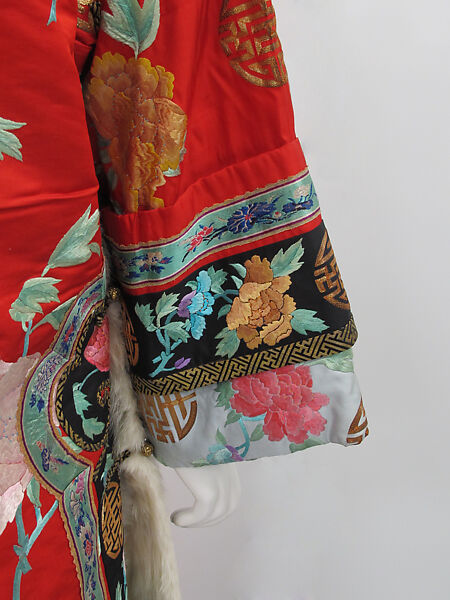 Robe, Silk, fur, metal, Chinese