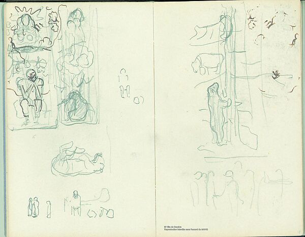 The Dream of the Shepherd (Der Traum des Hirten), Ferdinand Hodler (Swiss, Bern 1853–1918 Geneva), Oil on canvas