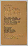 Semina 1, Wallace Berman (American, Staten Island, New York 1926–1976 Topanga Canyon, California), Mixed media artist’s publication