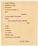 Semina 4, Wallace Berman (American, Staten Island, New York 1926–1976 Topanga Canyon, California), Mixed media artist’s publication