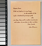 Semina 5, Wallace Berman (American, Staten Island, New York 1926–1976 Topanga Canyon, California), Mixed media artist’s publication