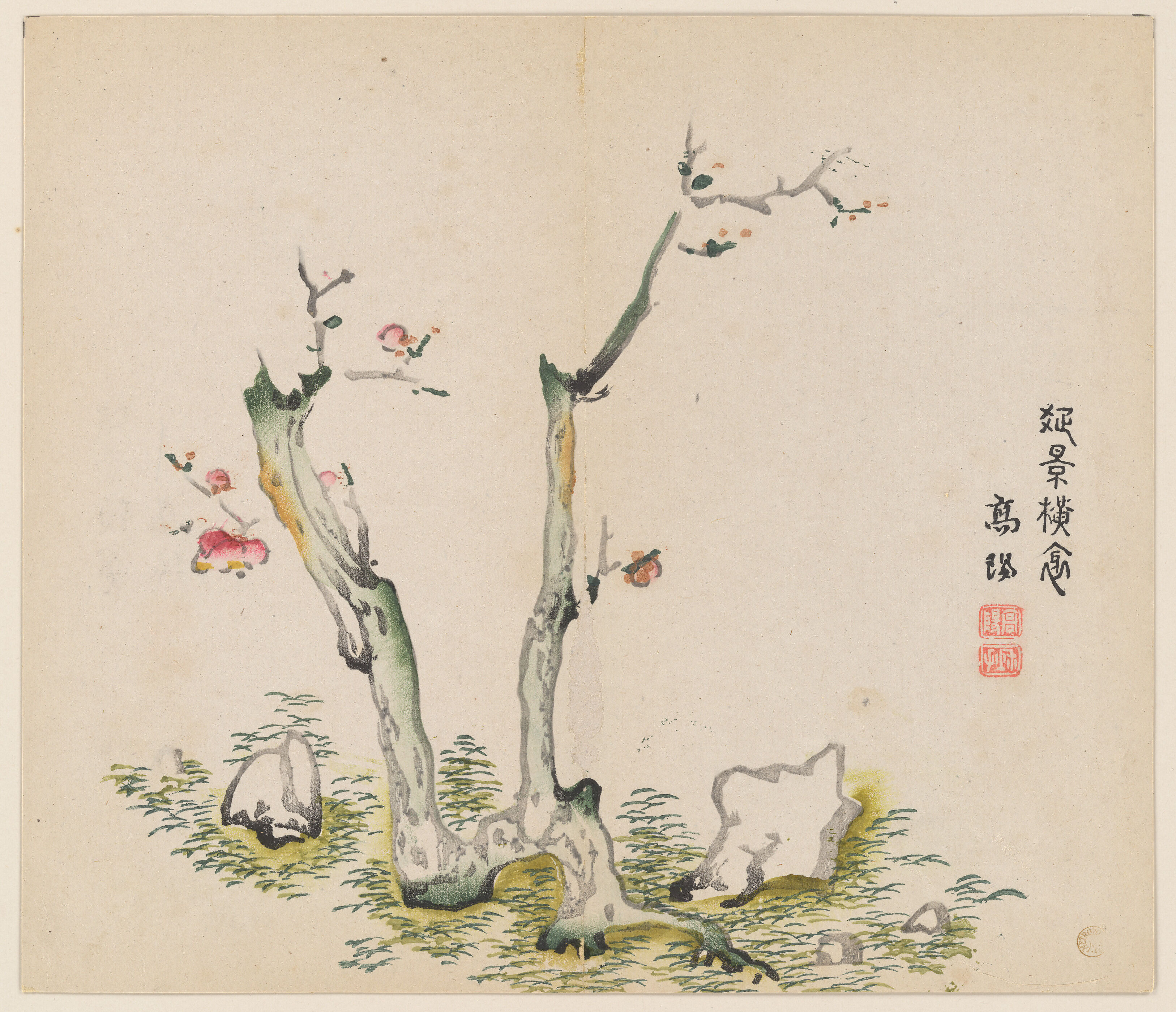 Illustrated by Hu Zhengyan - Page from the Ten Bamboo Studio