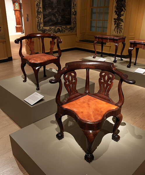 Corner chair, Probably by John Goddard (1724–1785), Mahogany, American 