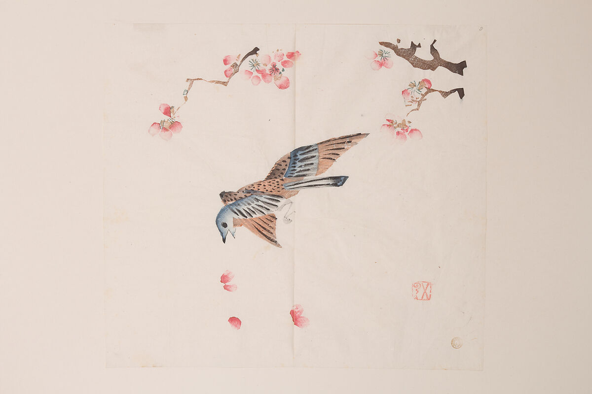 Page from Shi Zhu Zhai, Polychrome woodblock print; ink and color on paper, China 