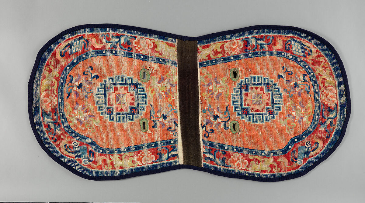 Saddle Rug, Wool, cotton, Inner Mongolian, probably Baotou