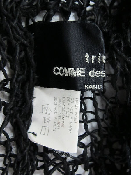 Tunic, Comme des Garçons (Japanese, founded 1969), wool, cotton, synthetic, Japanese