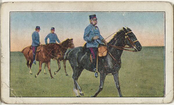 Card No. 78, Austria's Aged Emperor on the Field, from the World War I Scenes series (T121) issued by Sweet Caporal Cigarettes, Issued by American Tobacco Company, Photolithograph 