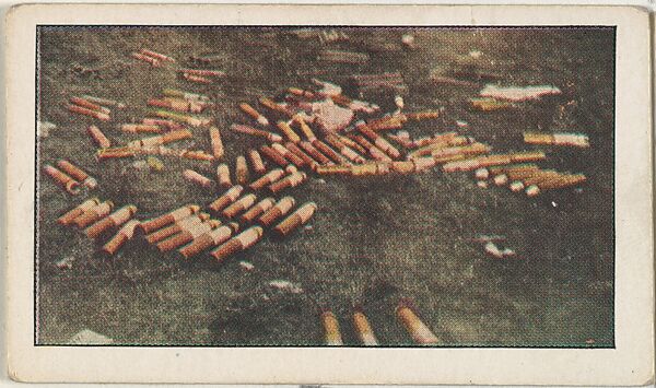 Card No. 119, Relics of the Righting after the Germans had Retreated Following the Battle of the Marne, from the World War I Scenes series (T121) issued by Sweet Caporal Cigarettes, Issued by American Tobacco Company, Photolithograph 