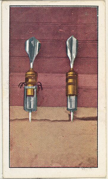 Card No. 176, Type of Bombs Dropped From Aeroplane, from the World War I Scenes series (T121) issued by Sweet Caporal Cigarettes, Issued by American Tobacco Company, Photolithograph 