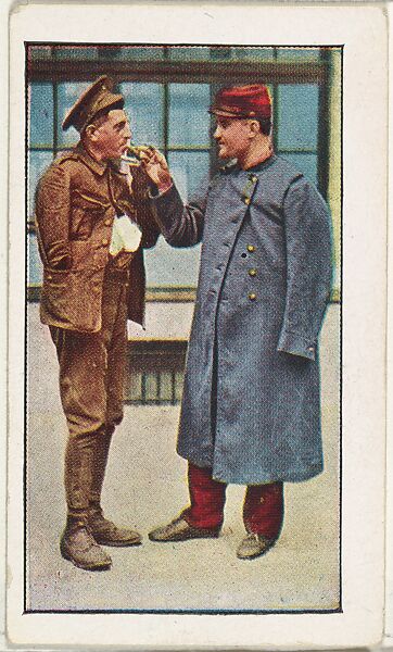 Card No. 226, At Dunkerque, from the World War I Scenes series (T121) issued by Sweet Caporal Cigarettes, Issued by American Tobacco Company, Photolithograph 