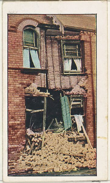 Card No. 228, First Photos of the Bombardment of Scarborough by the Germans, from the World War I Scenes series (T121) issued by Sweet Caporal Cigarettes, Issued by American Tobacco Company, Photolithograph 