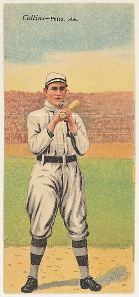 Collins, Philadelphia, American League, from the Mecca Double Folder series (T201), Issued by Mecca Cigarettes (American), Commercial color lithograph 