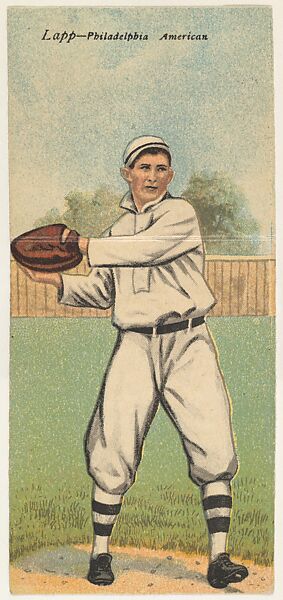 Lapp, Philadelphia, American League, from the Mecca Double Folder series (T201), Issued by Mecca Cigarettes (American), Commercial color lithograph 