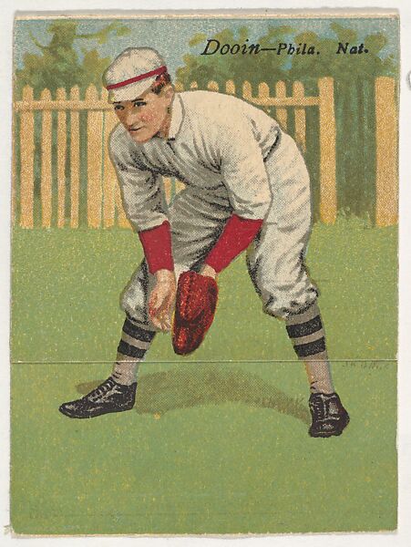 Dooin, Philadelphia, National League, from the Mecca Double Folder series (T201), Issued by Mecca Cigarettes (American), Commercial color lithograph 
