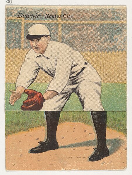 Downie, Kansas City, from the Mecca Double Folder series (T201), Issued by Mecca Cigarettes (American), Commercial color lithograph 