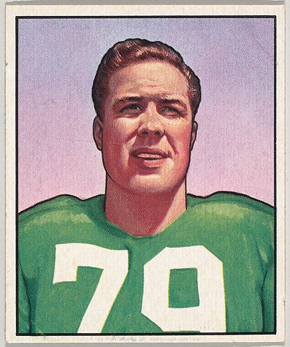 Card Number 94, Vic Sears, Tackle, Philadelphia Eagles, from the Bowman Football series (R407-2) issued by Bowman Gum