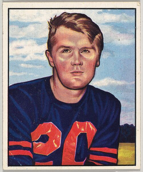 Card Number 99, Jim Keane, End, Chicago Bears, from the Bowman Football series (R407-2) issued by Bowman Gum, Issued by Bowman Gum Company, Commercial color lithograph 