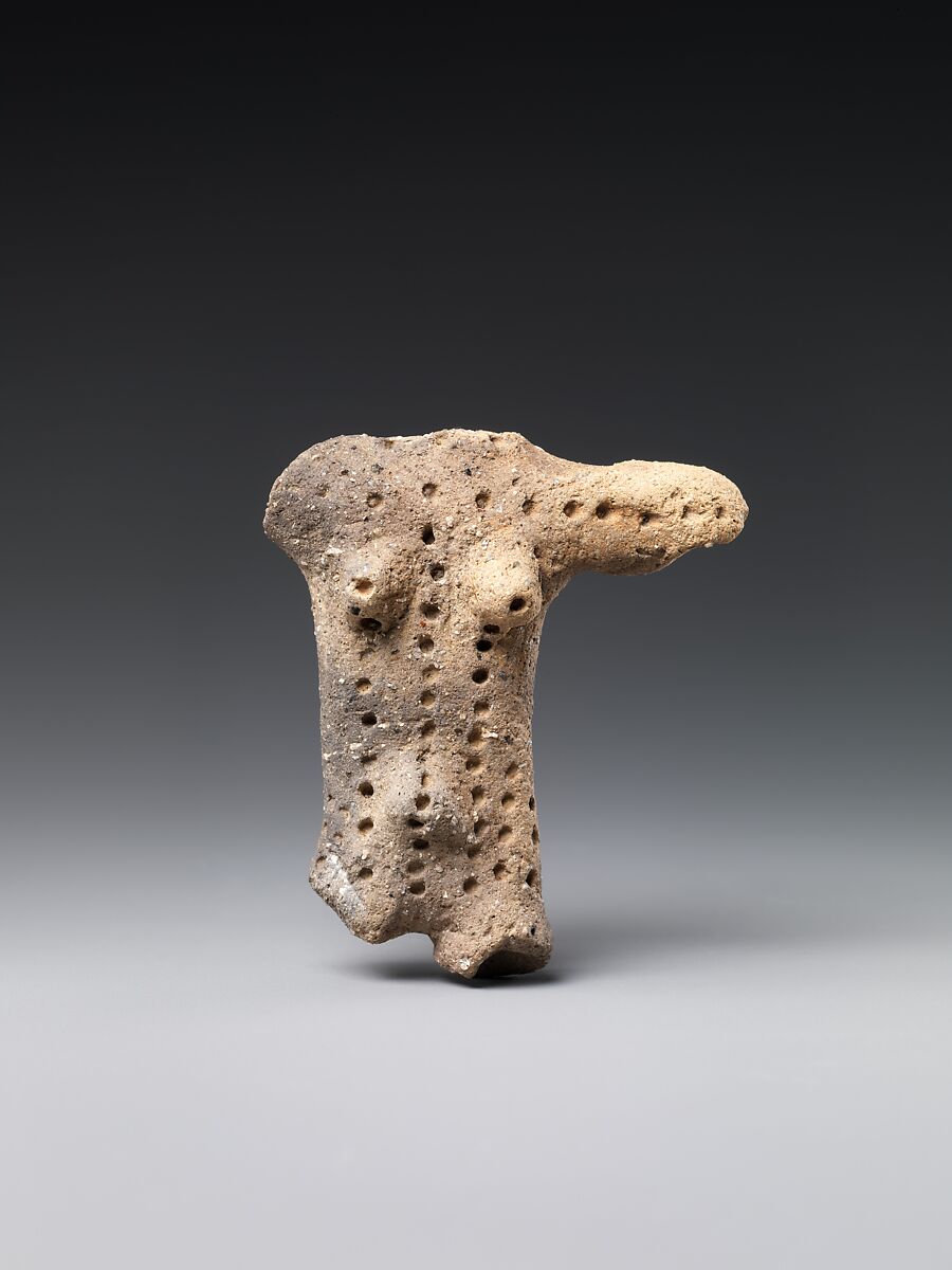 Torso of a Figurine, Earthenware, Japan 