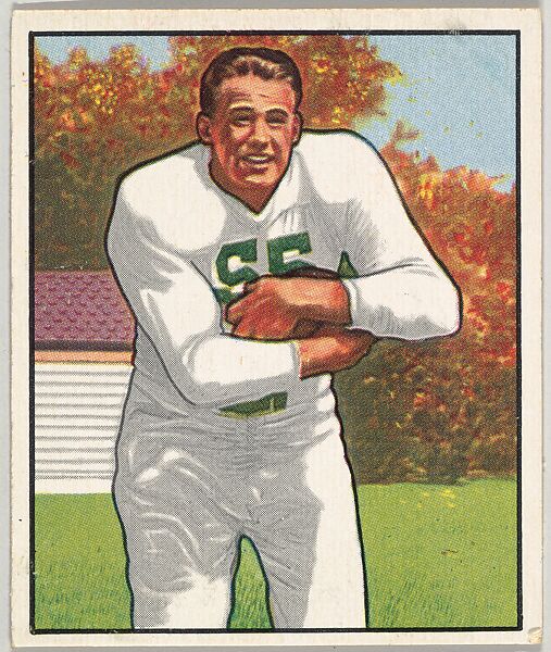Card Number 112, Bill Stone, Halfback, Baltimore Colts, from the Bowman Football series (R407-2) issued by Bowman Gum, Issued by Bowman Gum Company, Commercial color lithograph 