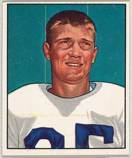 Card Number 120, Billy Grimes, Halfback, Green Bay Packers, from the Bowman Football series (R407-2) issued by Bowman Gum, Issued by Bowman Gum Company, Commercial color lithograph 