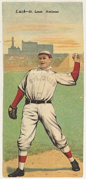 Lush, St. Louis, National League, from the Mecca Double Folder series (T201), Issued by Mecca Cigarettes (American), Commercial color lithograph 