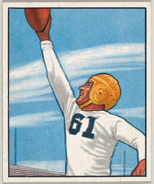 Card Number 127, Elbert Nickel, End, Pittsburg Steelers, from the Bowman Football series (R407-2) issued by Bowman Gum, Issued by Bowman Gum Company, Commercial color lithograph 
