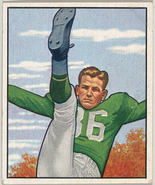 Card Number 133, Joe Muha, Fullback, Philadephia Eagles, from the Bowman Football series (R407-2) issued by Bowman Gum, Issued by Bowman Gum Company, Commercial color lithograph 