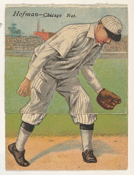 Hofman, Chicago, National League, from the Mecca Double Folder series (T201), Issued by Mecca Cigarettes (American), Commercial color lithograph 