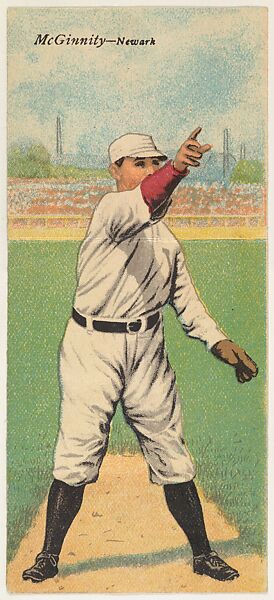 McGinnity, Newark, from the Mecca Double Folder series (T201), Issued by Mecca Cigarettes (American), Commercial color lithograph 