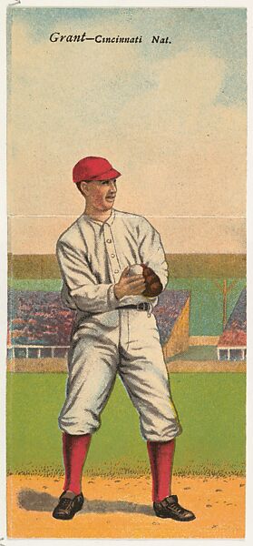 Grant, Cincinnati, National League, from the Mecca Double Folder series (T201), Issued by Mecca Cigarettes (American), Commercial color lithograph 