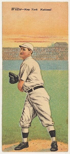 Willse, New York, National League, from the Mecca Double Folder series (T201), Issued by Mecca Cigarettes (American), Commercial color lithograph 