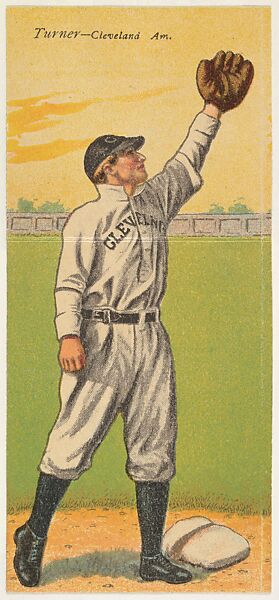 Turner, Cleveland, American League, from the Mecca Double Folder series (T201), Issued by Mecca Cigarettes (American), Commercial color lithograph 