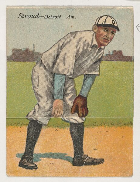 Stroud, Detroit, American League, from the Mecca Double Folder series (T201), Issued by Mecca Cigarettes (American), Commercial color lithograph 