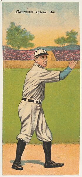 Donovan, Detroit, American League, from the Mecca Double Folder series (T201), Issued by Mecca Cigarettes (American), Commercial color lithograph 