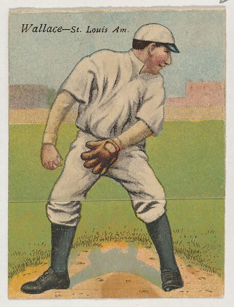 Wallace, St. Louis, American League, from the Mecca Double Folder series (T201), Issued by Mecca Cigarettes (American), Commercial color lithograph 