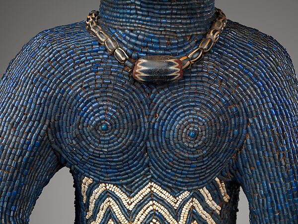 Throne of Njouteu, Grassfields carver and master beader, Wood, glass beads, cloth, cowrie shells, Bamileke