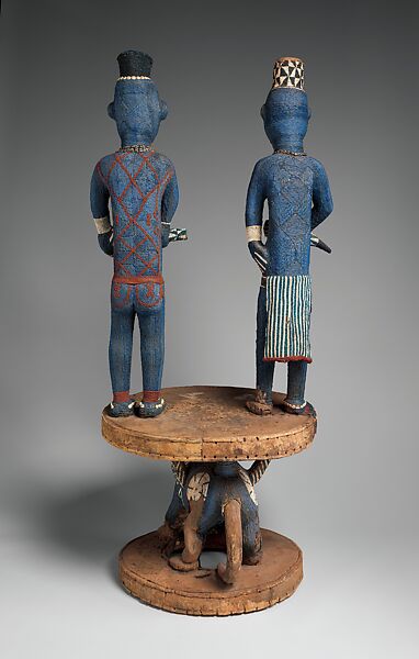 Throne of Njouteu, Grassfields carver and master beader, Wood, glass beads, cloth, cowrie shells, Bamileke